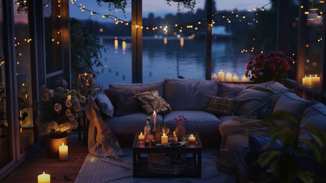 Cozy Spring Morning with Gentle Piano Music on the Porch Ambience for Relax, Work смотреть онлайн