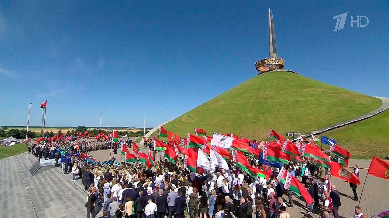 В День независимости Белоруссии на Кургане Славы состоялась торжественная церемония