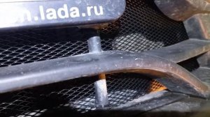 Установка сетки на гранту fl без снятия бампера
