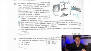 На рисунке изображена схема опыта Эрстеда: при пропускании электрического тока через - №28835