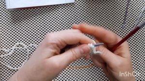 Шарф спицами, край для шарфа, полая резинка спицами, наборной край косичкой