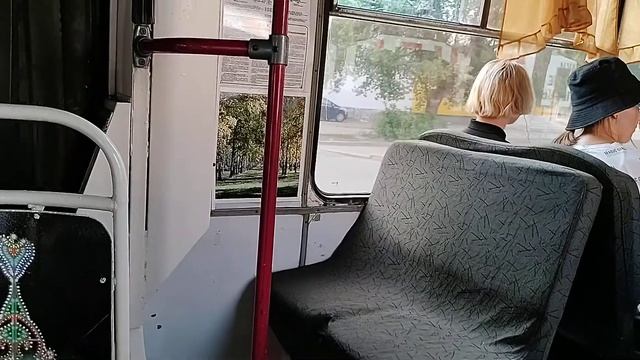 (Низкое качество) Поездка на троллейбусе ЗиУ-6205М 2218 КВР БТЗ, г. Стерлитамак, июнь 2021 года