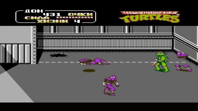Teenage Mutant Ninja Turtles II: The Arcade Game, полное прохождение)