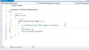 C# Tutorial - 3: C# Comment | How to add comment for a single line or multiple lines