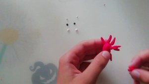 КРАБИК. Обучалка. Лепим фигурку из воздушного пластилина.