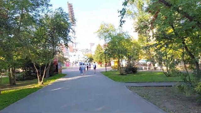 НОВОСИБИРСК 4К / ПРОГУЛКА ПЕШКОМ ПО ЦЕНТРАЛЬНОМУ ПАРКУ/СЕНТЯБРЬ 2021