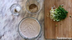Оладьи из зеленой гречки без муки и яиц