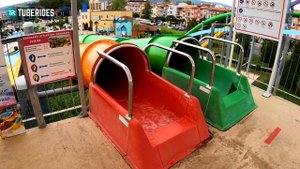Interlocking TWISTER Water Slides at Action Aquapark