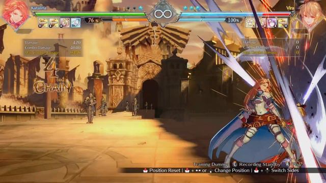 Granblue Fantasy Versus Rising (PS5) - Katalina Quick Combo (FHD60Fps) смотреть онлайн