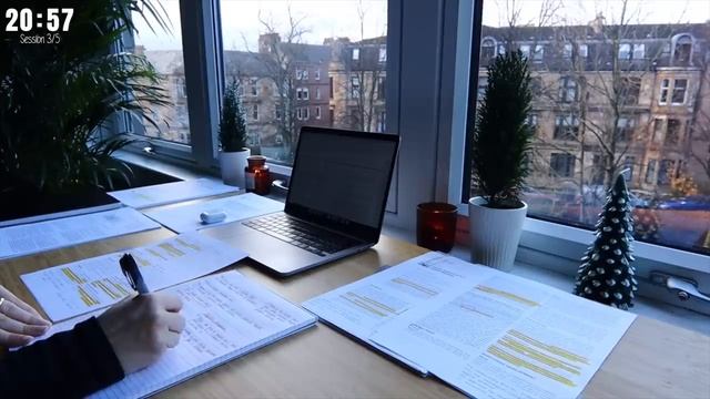 5 HOUR STUDY WITH ME  Background noise 10-min Break No music Study with Merve