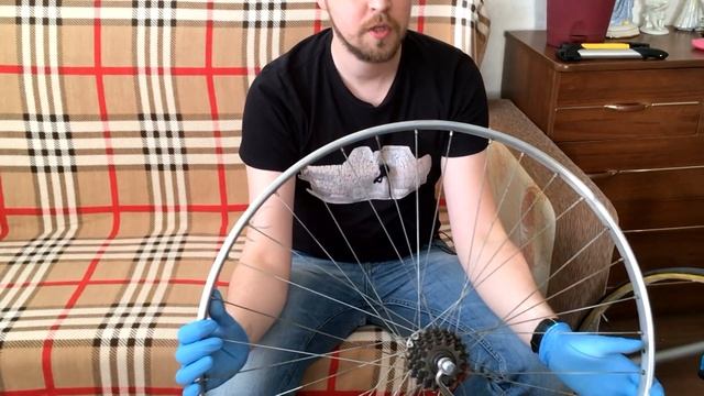 Как клеить велотрубки старт шоссе ХВЗ (How To Change A Tubular Tyre On A Vintage Tubular Wheel)