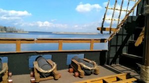 Пиратский корабль. Строим из картона/A pirate ship. Build out of cardboard