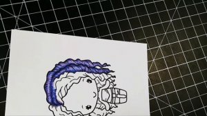 Copic coloring curly hair