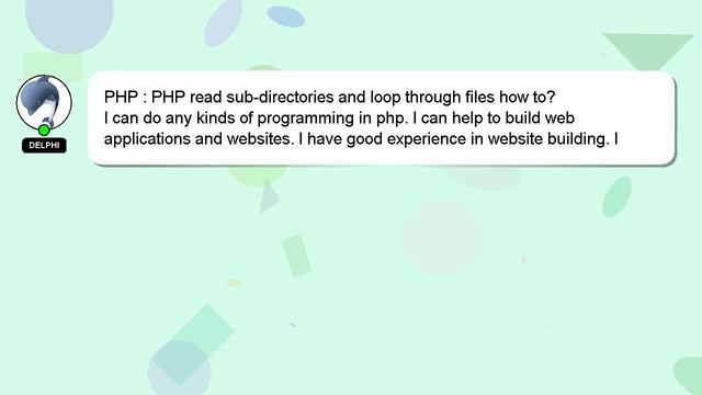 PHP : PHP read sub-directories and loop through files how to?