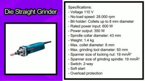Bosch Straight Die Grinder - 110V (GGS 28C)