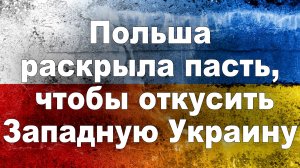 Польша раскрыла пасть, чтобы откусить Западную Украину