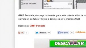 Descarga de "Gimp" portable