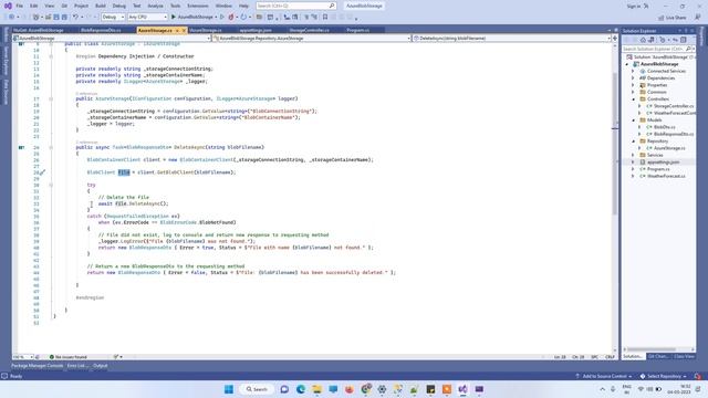How to Delete files from azure blob storage account using Asp.Net смотреть онлайн