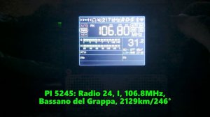 23.06.2024 18:57UTC, [Es], Radio 24, Италия, 106.8МГц, 2129км