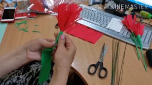 Мастер-класс по изготовлению цветка в рамках акции «Красная гвоздика».
