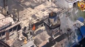 Пожара на российском танкере в Каспийском море