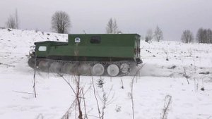 Вездеход-амфибия ГАЗ-73М (ГТМУ, ГТСМ). Испытания и обкатка после изготовления.