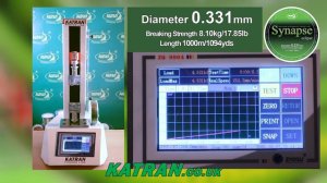 Katran Synapse Eclipse 0,331mm Breaking Strength TEST