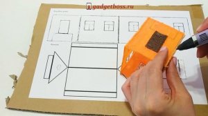 Домик по трафарету 3D ручкой | 3D Pen creation | gadgetboss.ru
