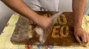 Торцевая разделочная доска. Подарок от mtm wood