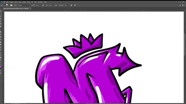 "M" digital drawing photoshop (wall squad) смотреть онлайн