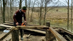 Делаю охотничий домик Часть [2] сделал пол