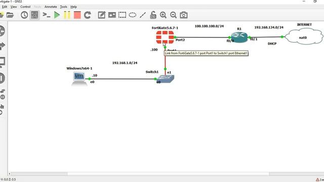 Fortigate - How to Configure NAT and Access internet смотреть онлайн