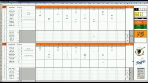 Strat-O-Matic Baseball EXCEL 1969-72 Game 404 Padres at Dodgers