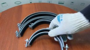 Хомуты для воздуховодов с рез.проф. с гайкой (М8)  Mayer