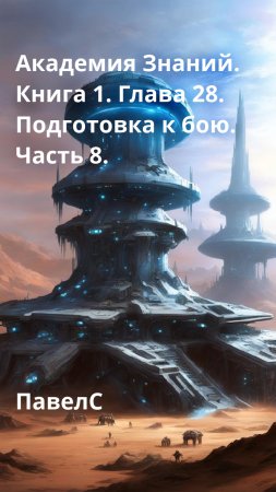 Академия Знаний. Книга 1. Глава 28. Подготовка к бою. Часть 8.