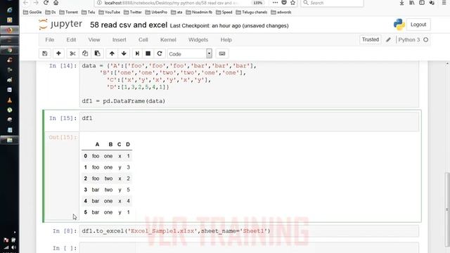 How to Open CSV File in Excel Telugu | Read CSV File Excel Python Ds | VLR Training Class - 44 смотреть онлайн