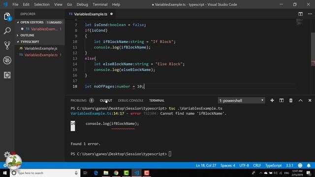 Angular 5 - Lesson 3 - TypeScript - Types (#LearnSimply)