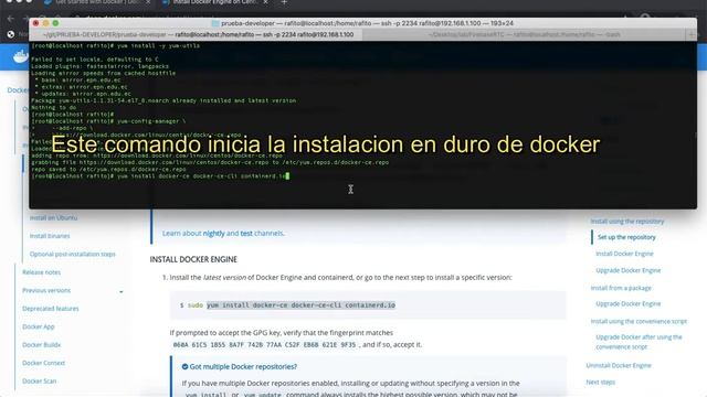 centOS7: Cómo Instalar Docker y Hello World Maquina Física