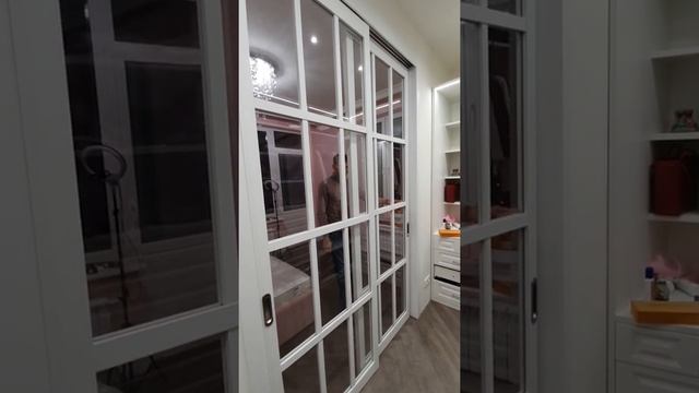 Межкомнатная Раздвижная дверь - Перегородка Соната из двух полотен. смотреть онлайн