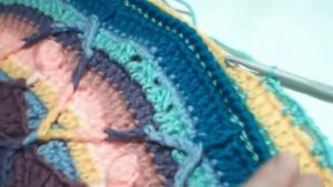 Вязание крючком. Описание. Урок 4. Ряд 28. Красивый плед – мандала, цветы, узоры, мотивы крючком