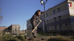 Общегородской субботник по озеленению прошел в Норильске