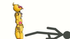 скример, Чики.игрушечный (анимация фнаф 2.)