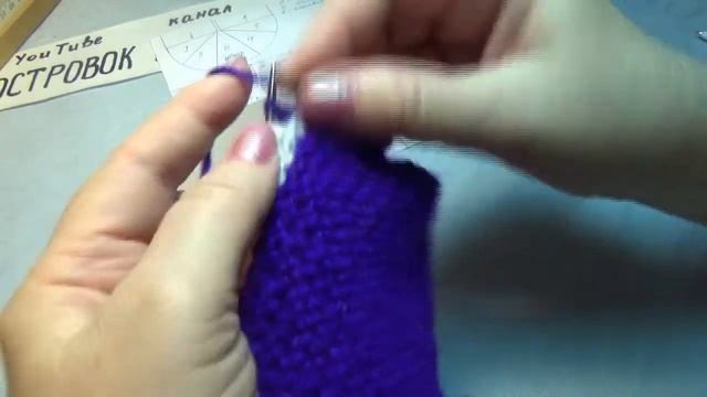 #701 Красивые тапочки спицами /следки частичным вязанием смотреть онлайн