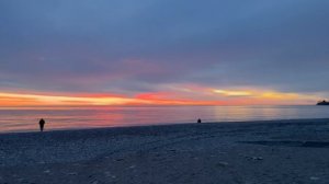 красный закат