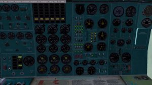 Запуск самолета ТУ-154 б-2 и взлет | FLIGHTGEAR