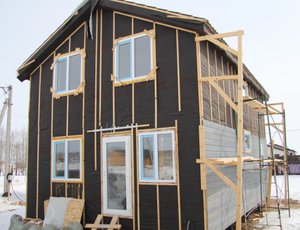 Обзор строящегося каркасного двухэтажного дома 108 м². 4 комнаты, 2 санузла. Проект CLASSIC-9