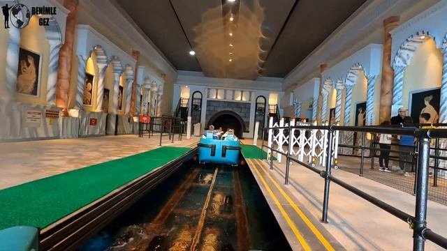 The Land Of Legends Theme Park Roller Coaster. Typhoon Water Coaster #thelandoflegends #belek