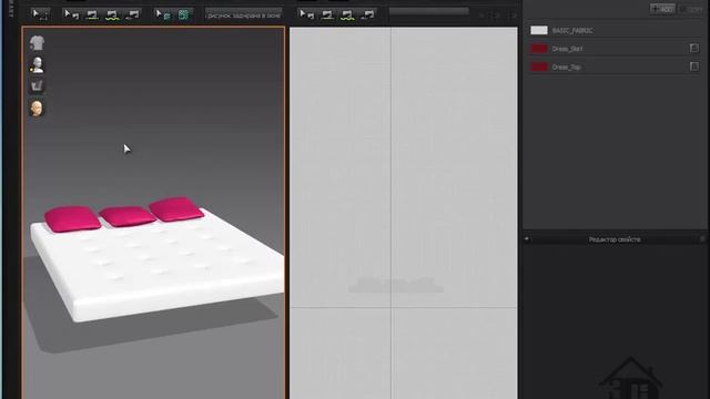 Ткань в интерьере. Marvelousdesigner смотреть онлайн