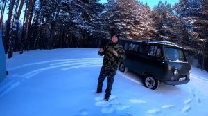 Ночь в Буханке в -29! Испытание людей и техники.