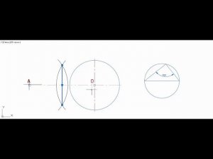 Касательная от точки к окружности (способ 1)